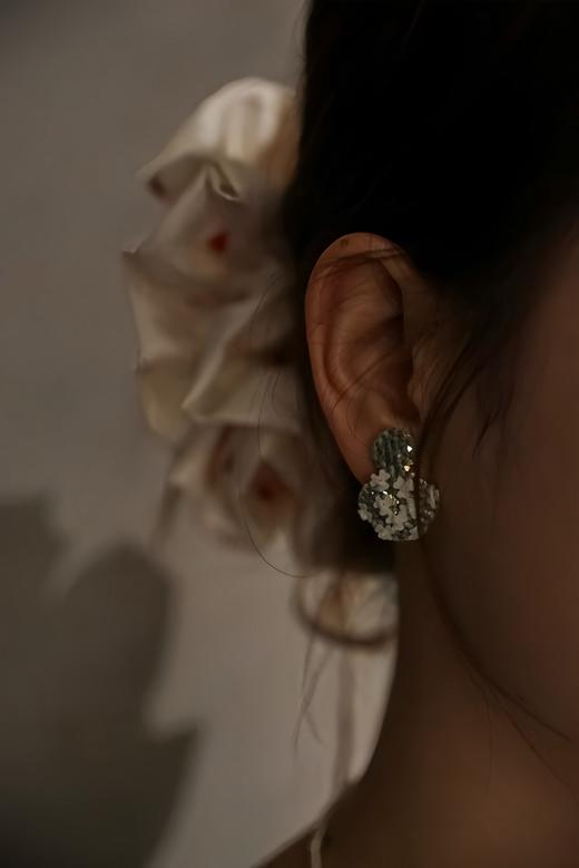 tamas 绿色复古耳钉/耳夹 商品图0