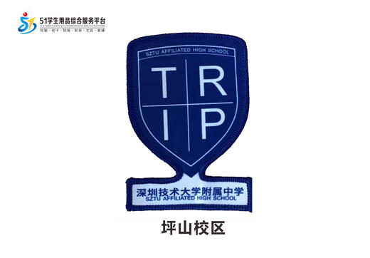 通版深圳市技术大学附属中学坪山光明校区学生包边校徽缝烫现货51 商品图2