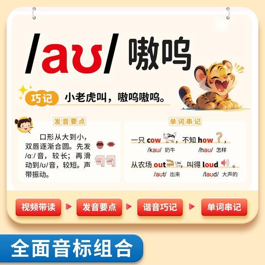 领跑三年级英语趣学巧记小学生英语零基础速记单词音标晨读晚练 商品图6