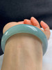 620289，60.5圈口，糯化蓝底正圈平安镯，宽版，晴蓝底色，种水好，微透手 商品缩略图4