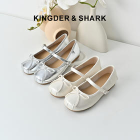 经典鲨2025年秋季新品气质甜美蝴蝶结舒适软底芭蕾舞单鞋女KW279-537161