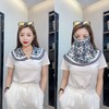 【时尚透气护眼面罩，夏日必备！】网红透气护眼角夏防晒面罩 女骑车面纱遮阳脸罩 脖子假领子披肩两用-QQ 商品缩略图11