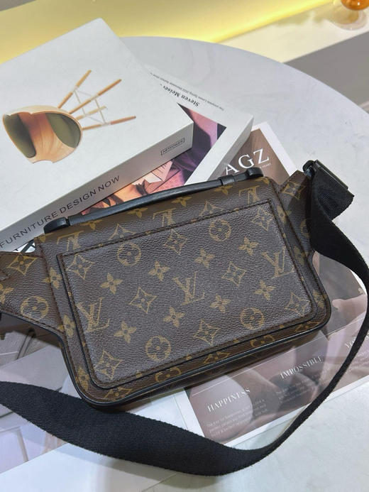 LV 荧光绿 老花 s锁 sling 腰包 商品图1