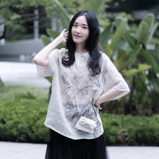 【高品质私服】【IC半门襟短袖花式上衣】精致平整 细腻入微 轻薄舒适 丰富视觉层次G1438-CC【无标出货 介意慎拍】 商品图0