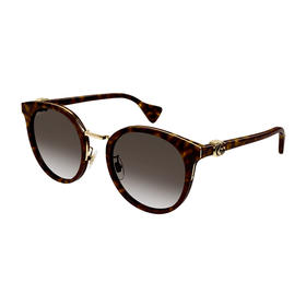 GUCCI 棕色女士圆形太阳镜