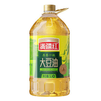 满疆红食用油 非转基因 原香一级大豆油5L 东北优质大豆 /粮油调味 /食用油 /大豆油 商品图1
