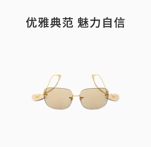 GUCCI 棕色女士方形太阳镜 商品图0