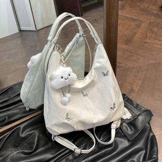 【赠送挂件！斜挎包】大容量包包女新款小众设计通勤多功能双肩单肩斜挎背包，可多种背法。ry 商品图0