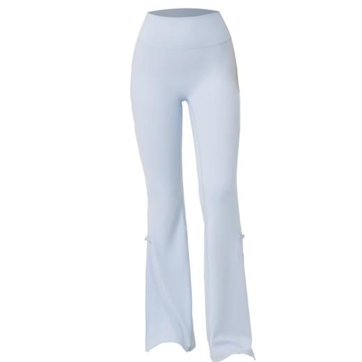 跃牌【欲动春风】系列 裸感蜜桃高腰提臀开叉运动裤高弹舞蹈健身微叭裤24360 商品图4