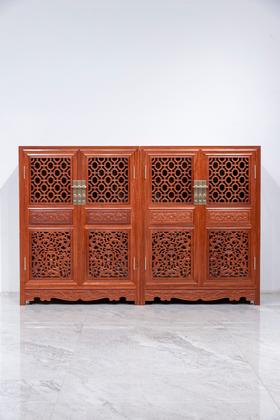 红桥红  家具严选  缅甸花梨（大果紫檀）【106 佳士得清风明韵 方角柜】