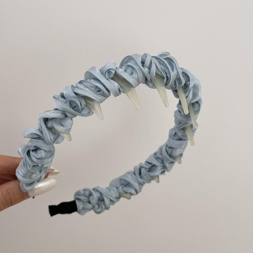 【敲好看】超仙百搭缎面褶皱发箍日韩甜美气质发卡外出头箍森系网红洗脸发饰。ry 商品图7