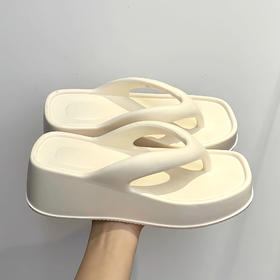 【GZ】无忧购EVA厚底方头人字拖ins风沙滩夹脚凉拖鞋EVA-R803（截单后3-5天发货)