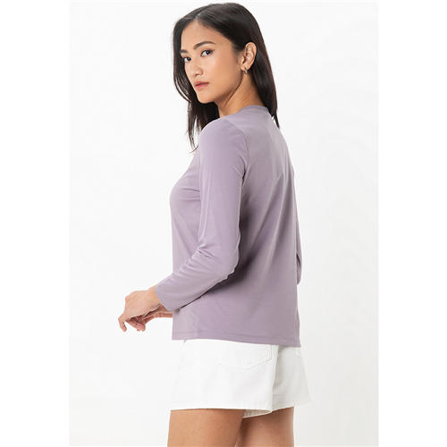 佐丹奴2025女款基础长袖圆领纯色打底T05325245 商品图1