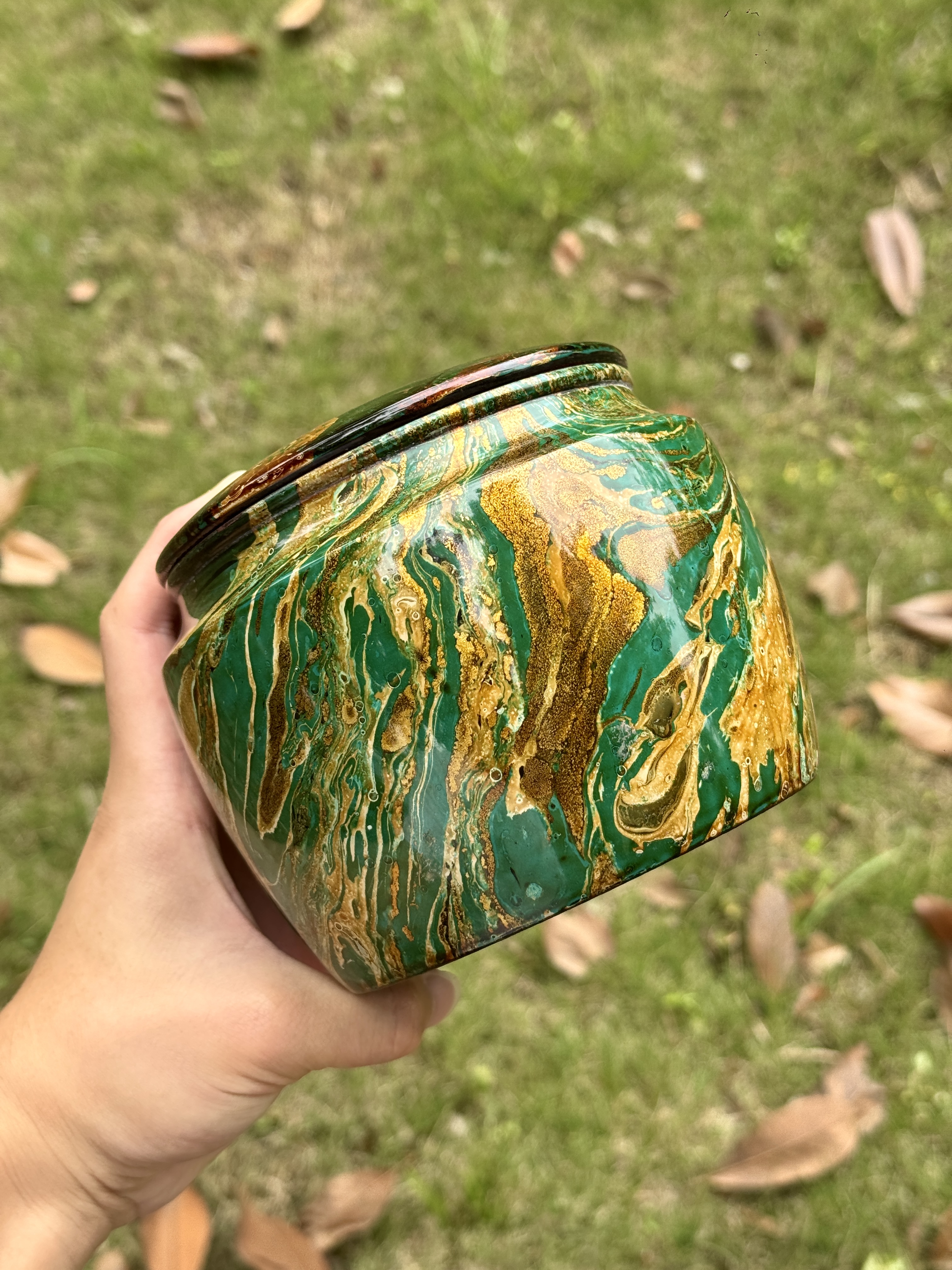 三希堂  流霞系列  敦煌大漆茶罐