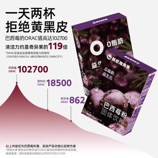 【暴肌独角兽】冻干巴西莓粉官方旗舰店丰富花青素膳食纤维冲饮果蔬粉 商品图0