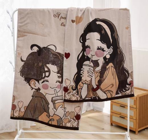 【2条装加大浴巾69.9元】自然醒水洗棉四层纱布提花浴巾柔软亲肤家用吸水速干不易掉毛宝宝裹巾WDF 商品图2