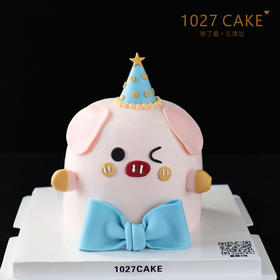 1027CAKE | 翻糖装饰 猪猪蛋糕