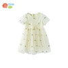贝贝怡夏季新款女童短袖连衣裙轻薄透气网纱裙时尚百搭宴会公主短裙ZB2EQ018 商品缩略图5