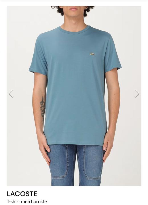 L.A.C 法西小渔 丝光水溶棉 圆领短袖T恤 TX553 商品图2