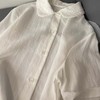 「K」洛诗琳05201气质娃娃领衬衫2025夏季新款法式纯棉上衣10406 商品缩略图2