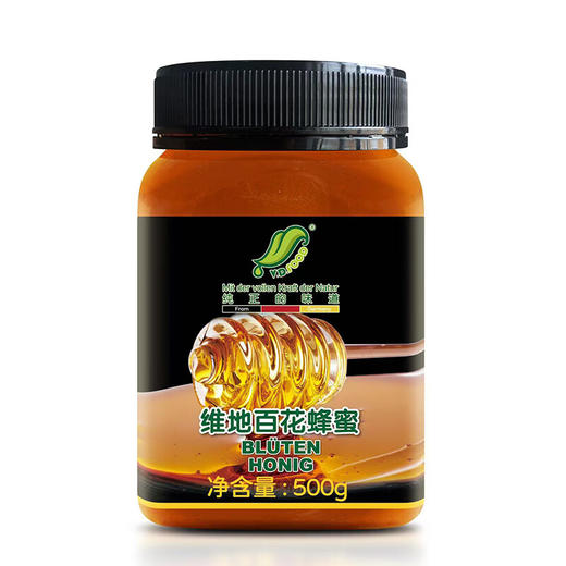 维地(VD)百花蜂蜜 500G 蜂农直采 多花蜜 成熟蜜 蜜源来自欧盟 500G*1瓶 商品图0