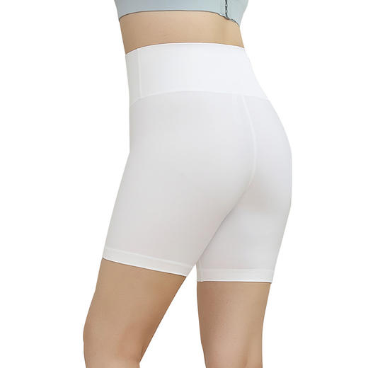 跃牌（呗咪纷纷系列）软糯裸感夏季无T瑜伽裤女高腰收腹健身短裤蜜桃臀紧身运动三分裤DK3208 商品图4