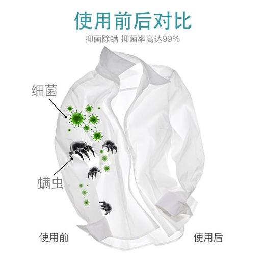 3袋花卉诗wer抑菌防螨洗衣液500ML除菌除螨去污洁净柔顺二合一补充装 商品图3