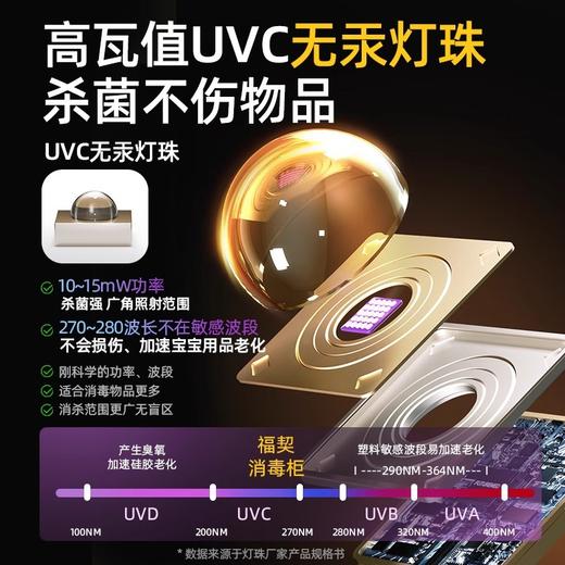 【奶瓶消毒器柜】带烘干二合一体机 婴儿宝宝专用紫外线杀菌家用大容量  商品图2