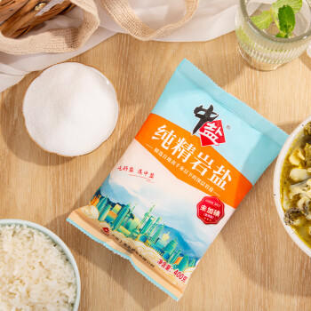 中盐 岩盐400g*3【未加碘 井矿盐】无碘食用盐 家用细盐 中盐出品  /粮油调味 /调味品 /盐 商品图2