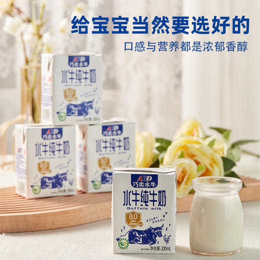 【高钙优质蛋白】ABD水牛纯牛奶 1提5袋（160g/袋） 商品图1