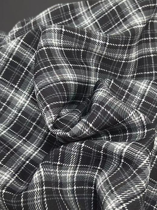 ｛休闲裤2025｝夏季顺滑薄款格子直筒长裤-喜出 商品图2