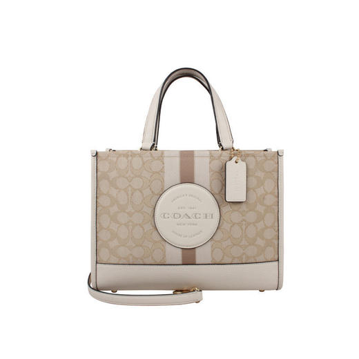 COACH 奥莱款女士织物配皮单肩斜挎手提包 商品图0