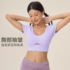 跃牌【欲动春风】系列 女瑜伽服短袖带胸垫V领性感紧身运动T恤24133 商品缩略图1