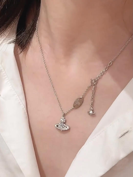 THS-无 西太后家 vivi镂空土星项链 CU1314 商品图0