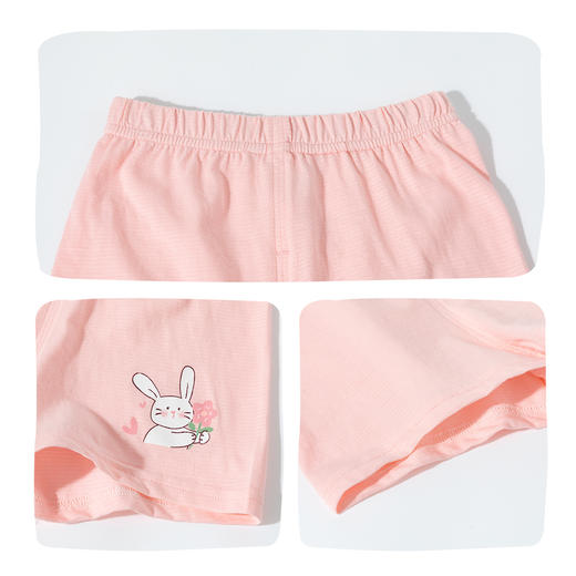 贝贝怡三件装夏季新款男女宝宝纯棉短裤亲肤透气可外穿家居睡裤ZB2EK033 商品图6