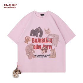 【门店限定款】不计后果美式插图印花T恤