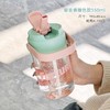 【简约拼色随手杯，春夏系撞色~】花茶吸管杯 女学生大容量水杯 儿童高颜值水壶 茶水分离塑料大肚杯子-QQ 商品缩略图7