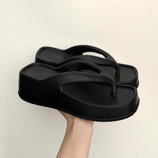 【GZ】无忧购EVA厚底方头人字拖ins风沙滩夹脚凉拖鞋EVA-R803（截单后3-5天发货) 商品图1