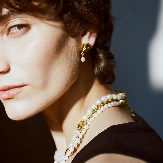 北京仓｜Goossens Paris-BO PIN-淡水珍珠 吊坠 耳环［法国设计师］ 商品图2