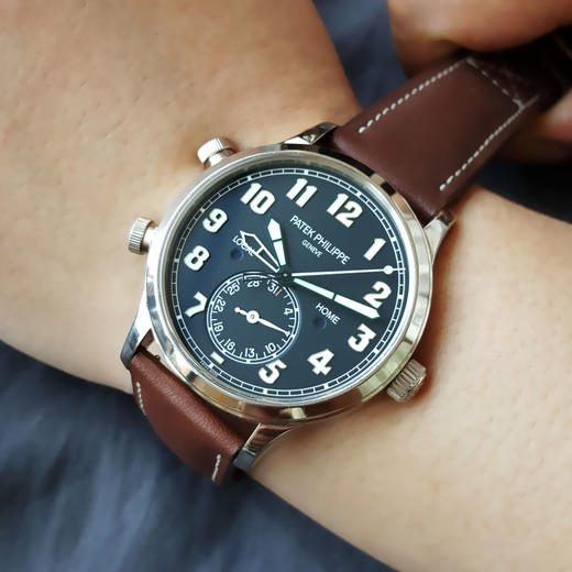 【95新】Patek Philippe 百达翡丽复杂功能时计系列5524G-001自动机械机芯（PP印记）42MM（男款）日期；GMT现售价：207000！080625JJ27 商品图8