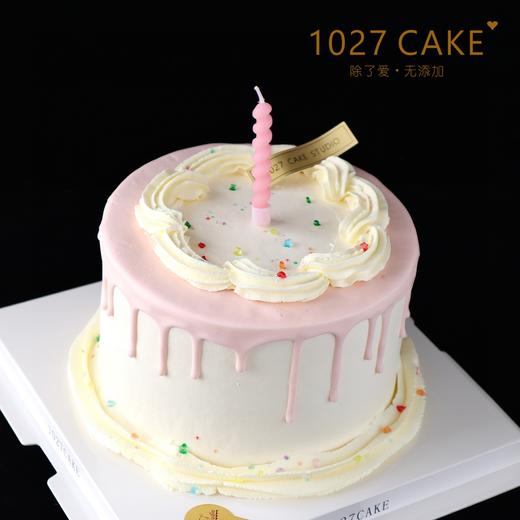1027CAKE |  简约韩系  粉色淋面蛋糕 商品图1