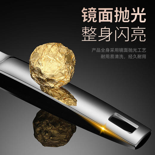 【跨境出口德国滤油勺】304不锈钢撇油勺厨房长柄打沫勺家用细网筛过滤勺加大捞泡沫勺子 商品图3