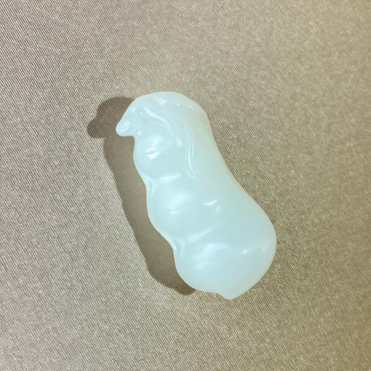 和田玉（白玉）挂件--福豆12-15g 商品图1