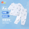 贝贝怡纯棉网眼夏季新款男女宝宝轻薄透气短袖短裤家居服两件套ZB2ET065 商品缩略图1