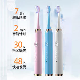 【声波电动牙刷，智能护齿】电动牙刷成人款 磁悬浮电动学生情侣套装-QQ