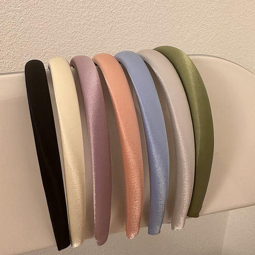 【氛围感公主】春夏新款法式气质高级感缎面细发箍女网红新款头饰洗脸头箍。ry 商品图2