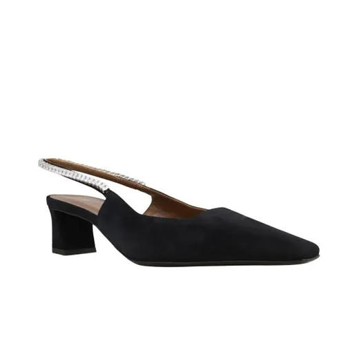 Giuseppe Zanotti 女士签名徽标中跟凉鞋 黑色 I450005002 商品图1