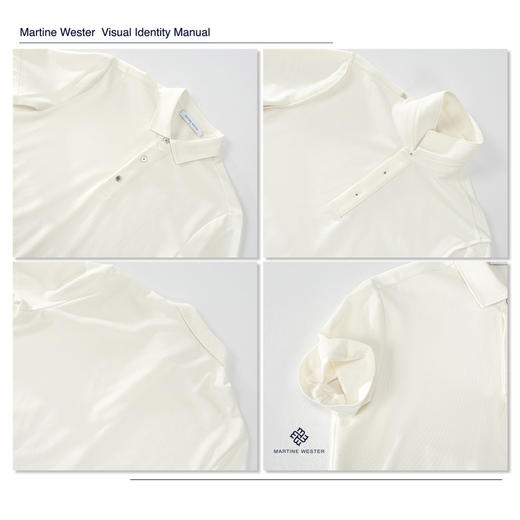 MartineWester男款凉感丝光珠地面料翻领POLO短袖T11015191 商品图5