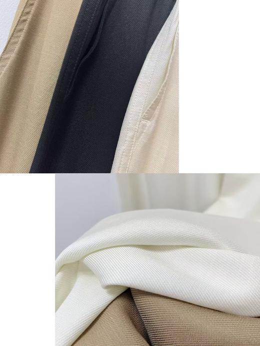 七夕福利-NO退｛休闲裤2025｝8663天丝亚麻夏季清爽直筒品质拖地裤直筒裤-喜出 商品图7