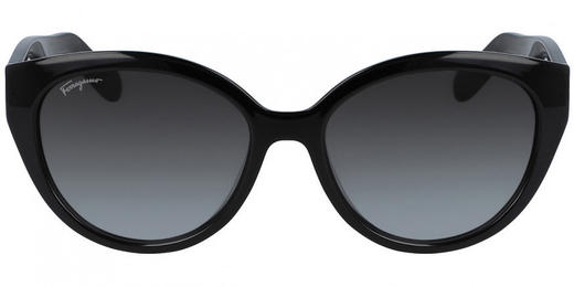 SALVATORE FERRAGAMO 女黑色女士圆形太阳镜 商品图0